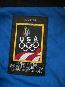 USA Olympic Royal Blue Windbreaker Zip-Up Jacket