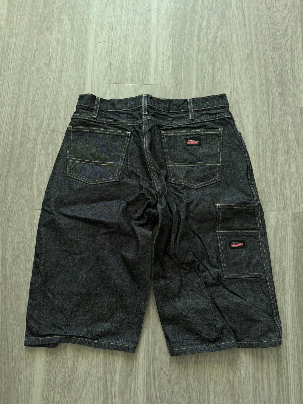 Y2K Dickies Baggy Carpenter Black Denim Jean Shorts